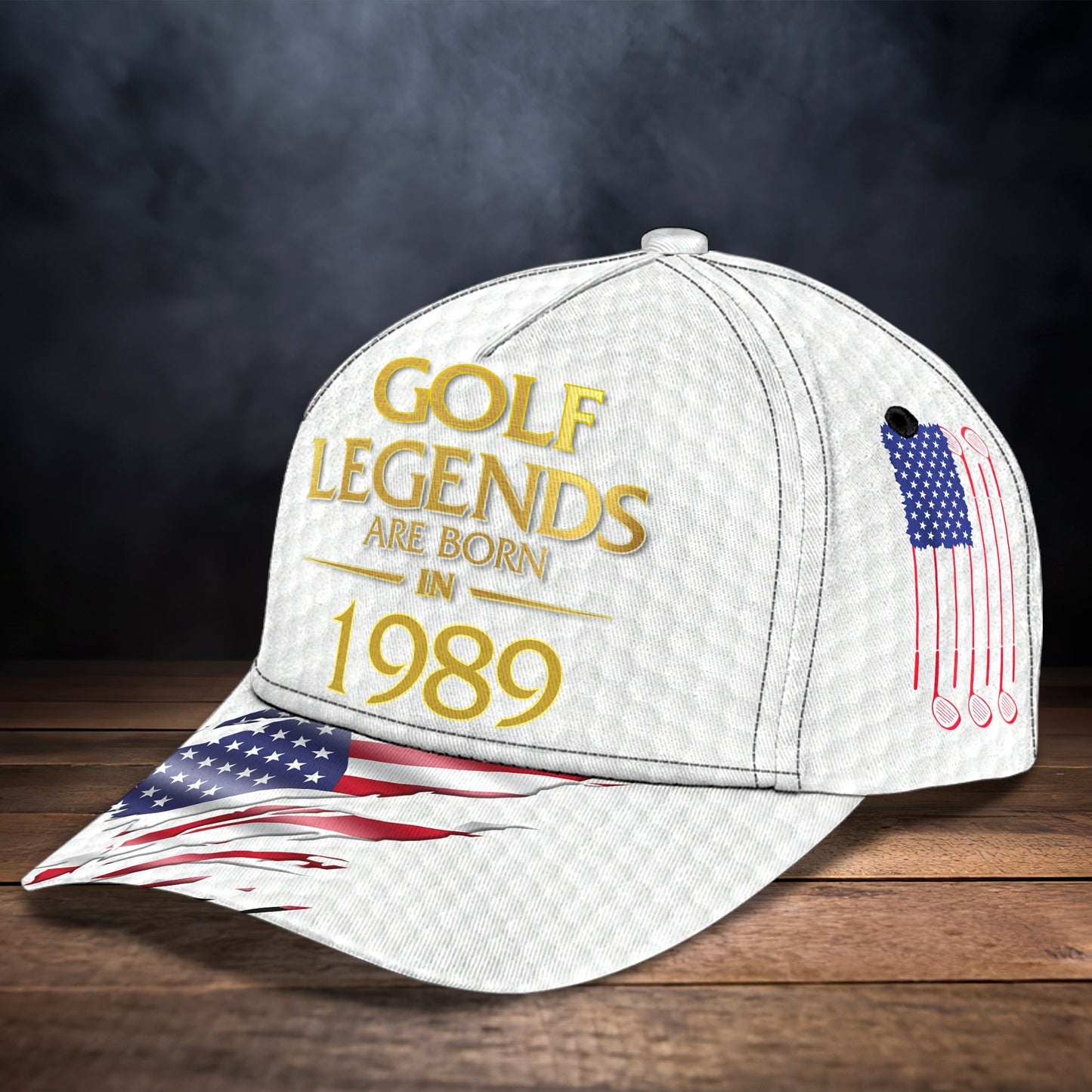 3D Classic Cap Golf Legend Personalized Name Cap Lasfour CA0547