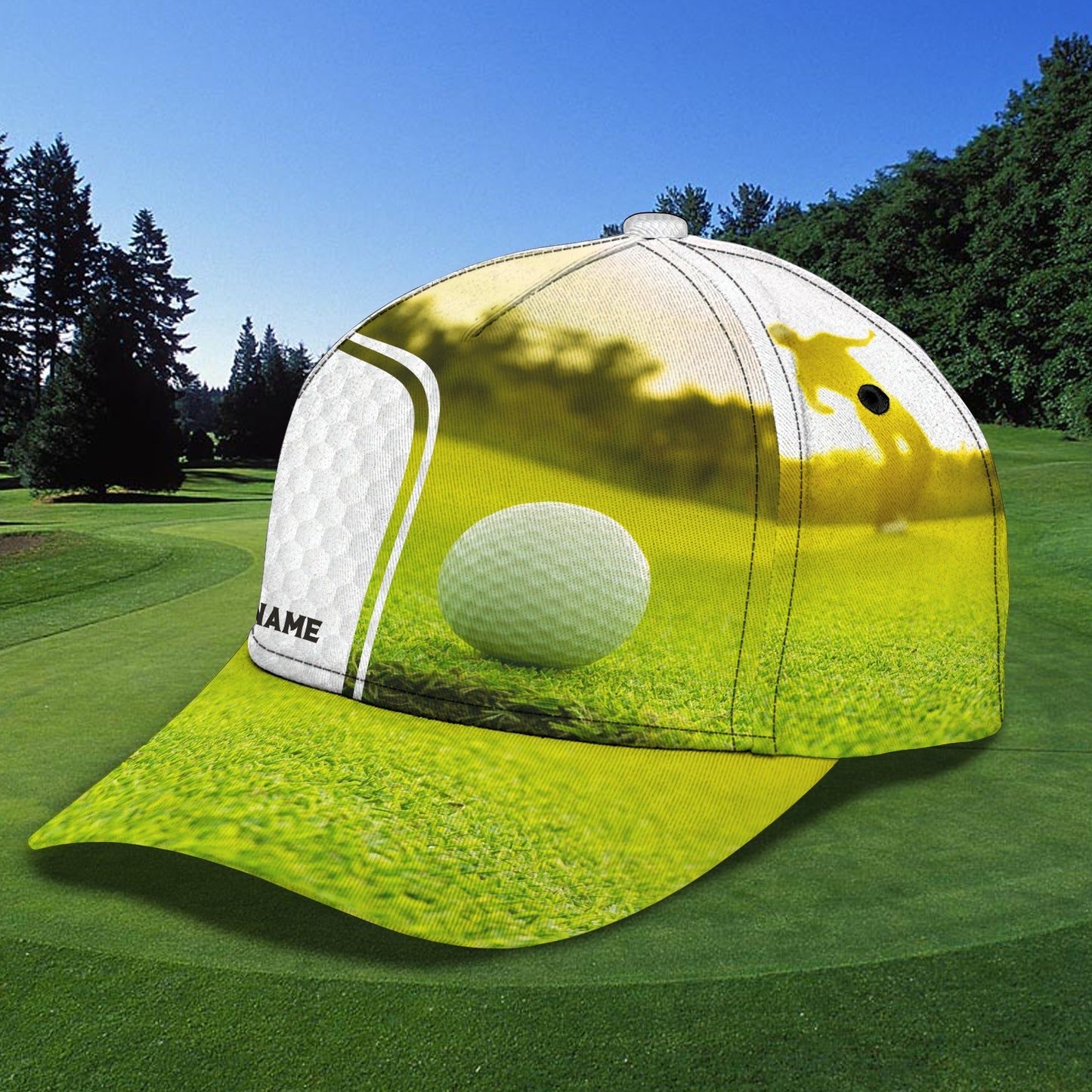 3D Classic Cap Golf 1 Personalized Name Cap Lasfour CA2178