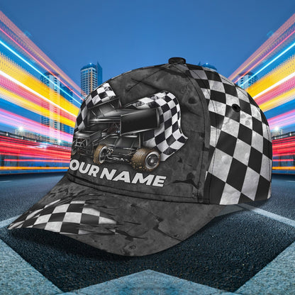 3D Classic Cap Dirt Racing Personalized Name Cap Lasfour CA1934
