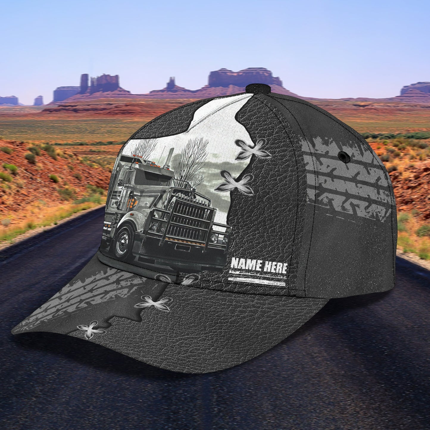 3D Classic Cap Trucker Cap3 Personalized Name Cap Lasfour CA0546