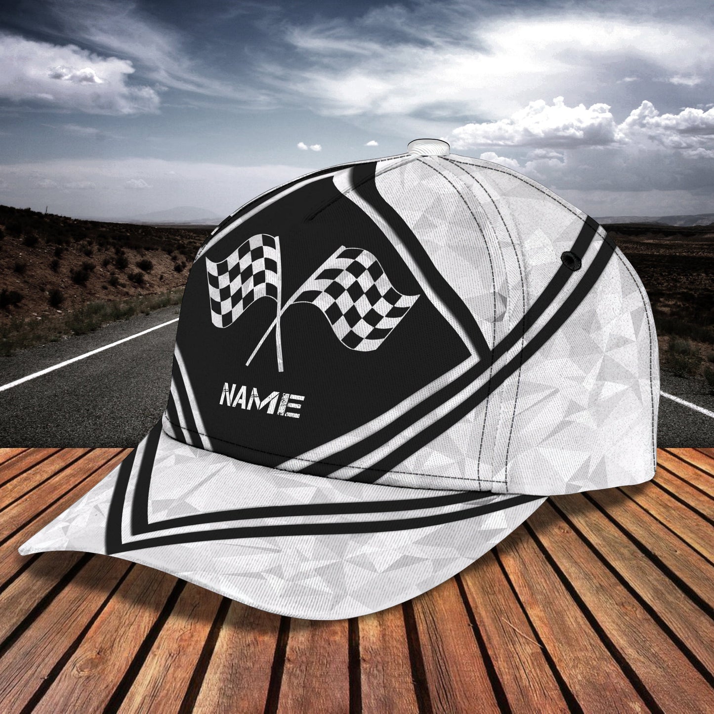 3D Classic Cap Love Racing Personalized Name Cap Classic 3 Lasfour CA1029