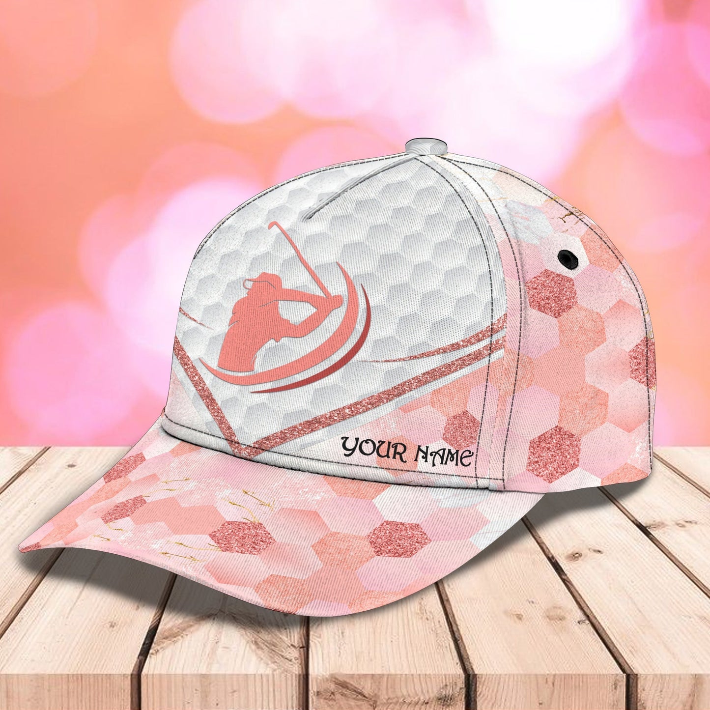3D Classic Cap Golf Personalized Name Cap Lasfour CA0585