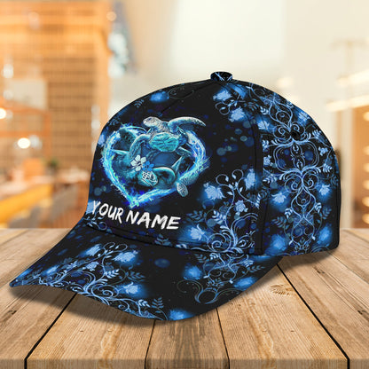 3D Classic Cap Turtles 1 Personalized Name Cap Lasfour CA0677