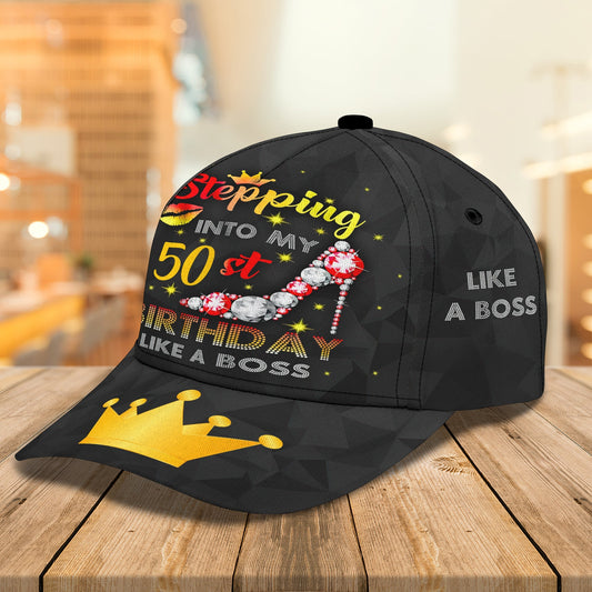 3D Classic Cap Like A Boss Personalized Number Cap Lasfour CA0717