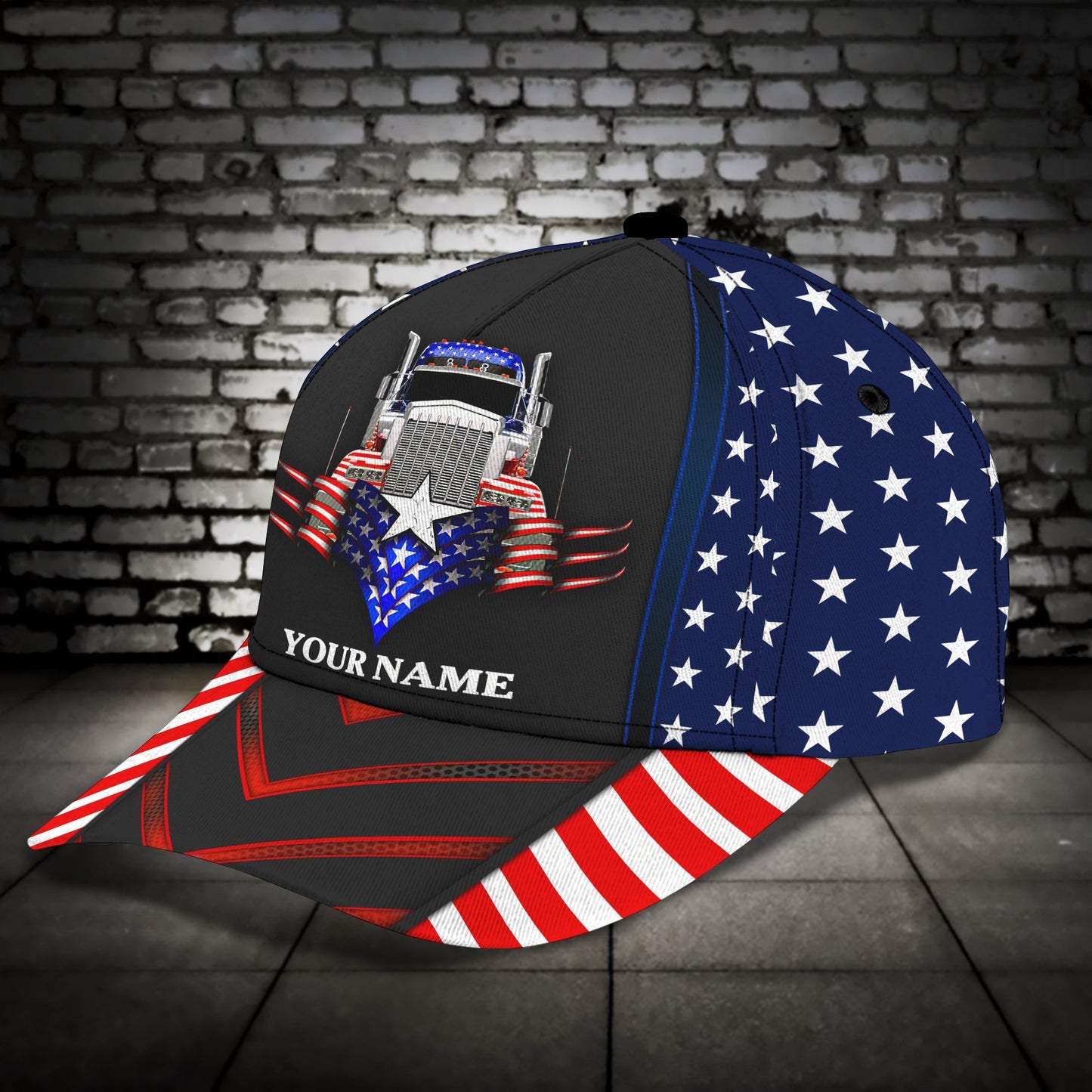 3D Classic Cap Custom Name American Trucker Classic Cap Lasfour CA1735