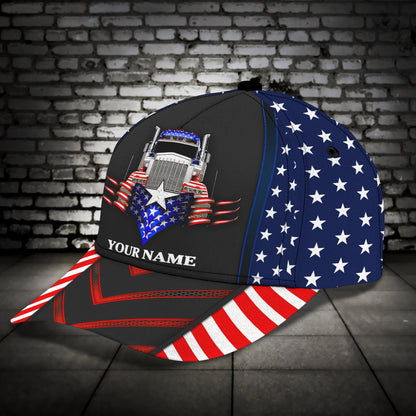 3D Classic Cap Custom Name American Trucker Classic Cap Lasfour CA1735