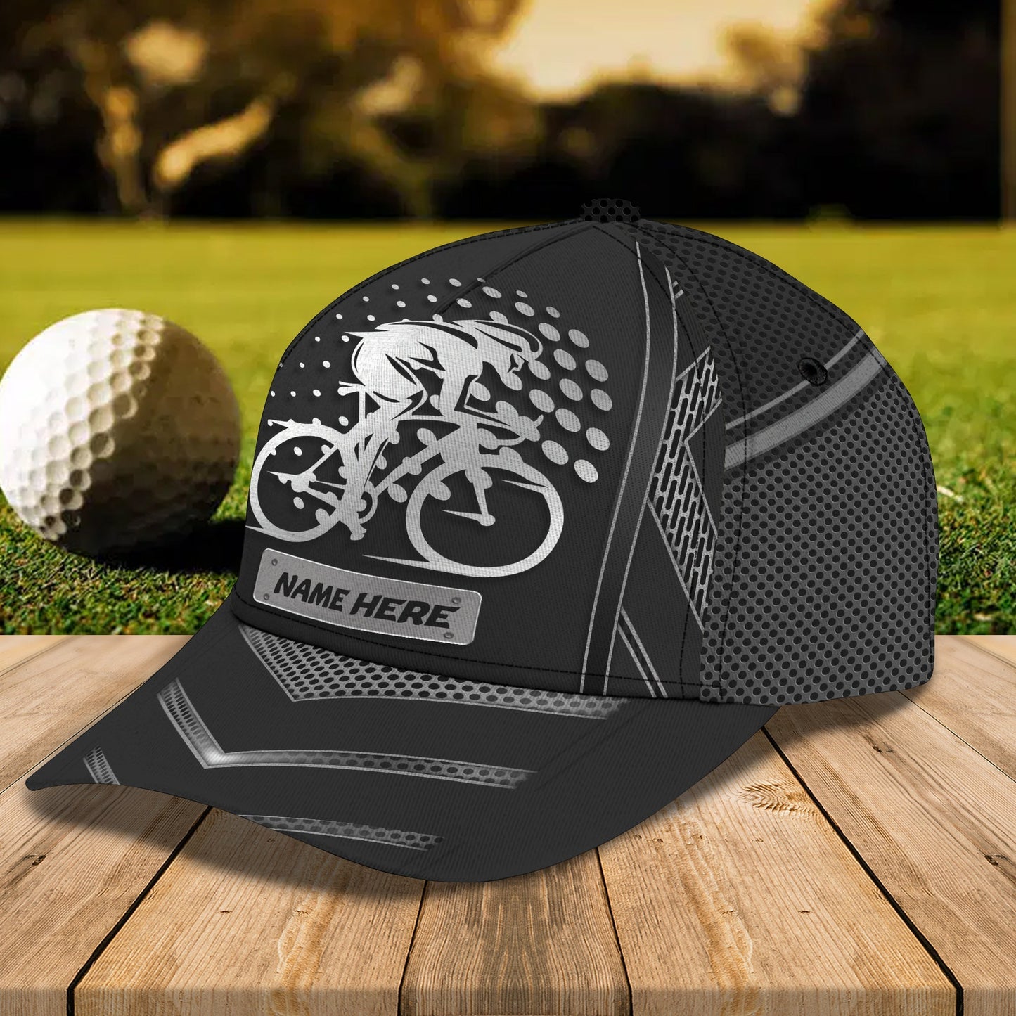 3D Classic Cap Bicycle Cap Personalized Name Cap Lasfour CA0650