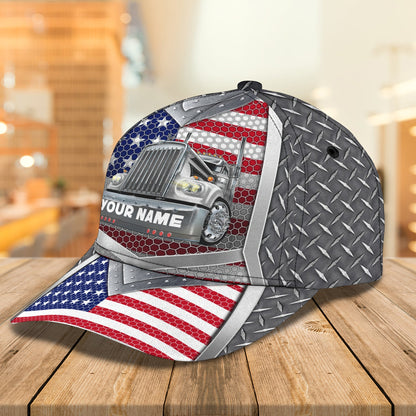 3D Classic Cap Trucker Cap1Personalized Name Cap Lasfour CA2007