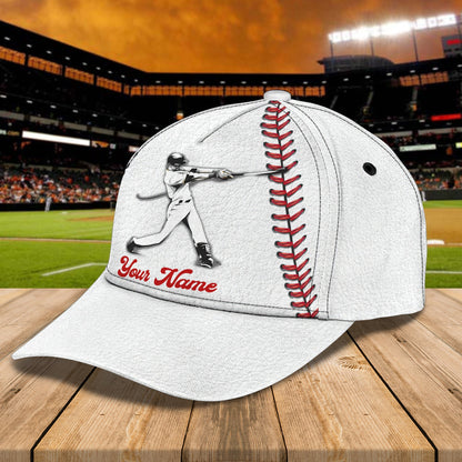 3D Classic Cap Baseball Personalized Name Cap 108 Lasfour CA0658