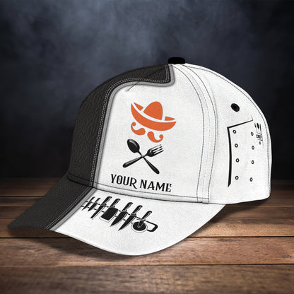 3D Classic Cap Personalized Name Cap Chef 05 Lasfour CA0841
