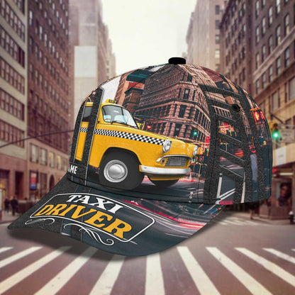 3D Classic Cap Taxi Driver 010 Personalized Name Cap Lasfour CA2036