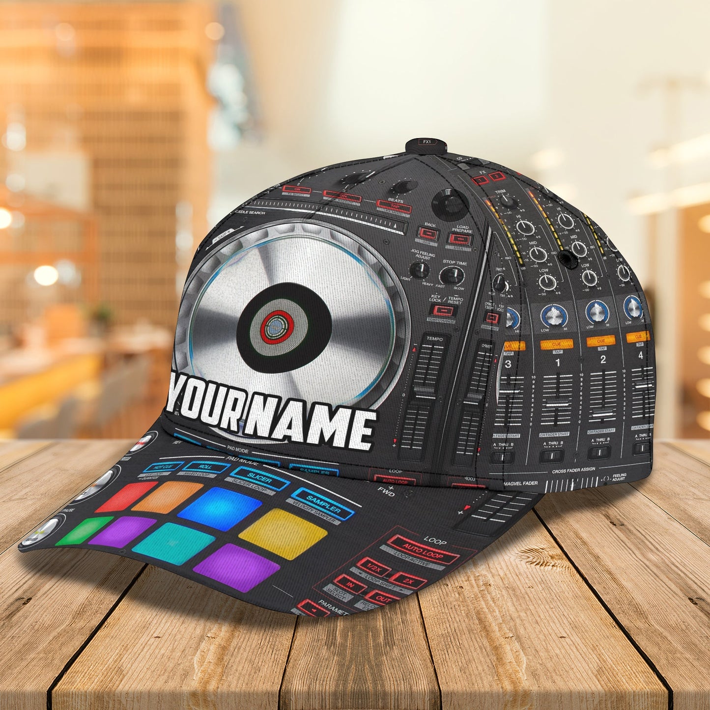 3D Classic Cap Dj Personalized Name Cap Lasfour CA2436