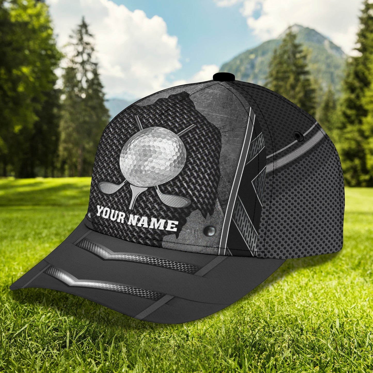 3D Classic Cap Golf 6 Personalized Name Cap Lasfour CA0698