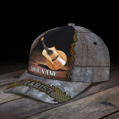 3D Classic Cap Love Guitar Personalized Name Cap Lasfour CA0770