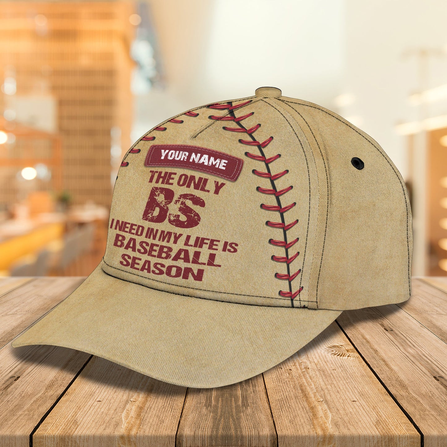 3D Classic Cap The Only I Need Is Baseball Season Personalized Name Cap 16 Lasfour CA0701