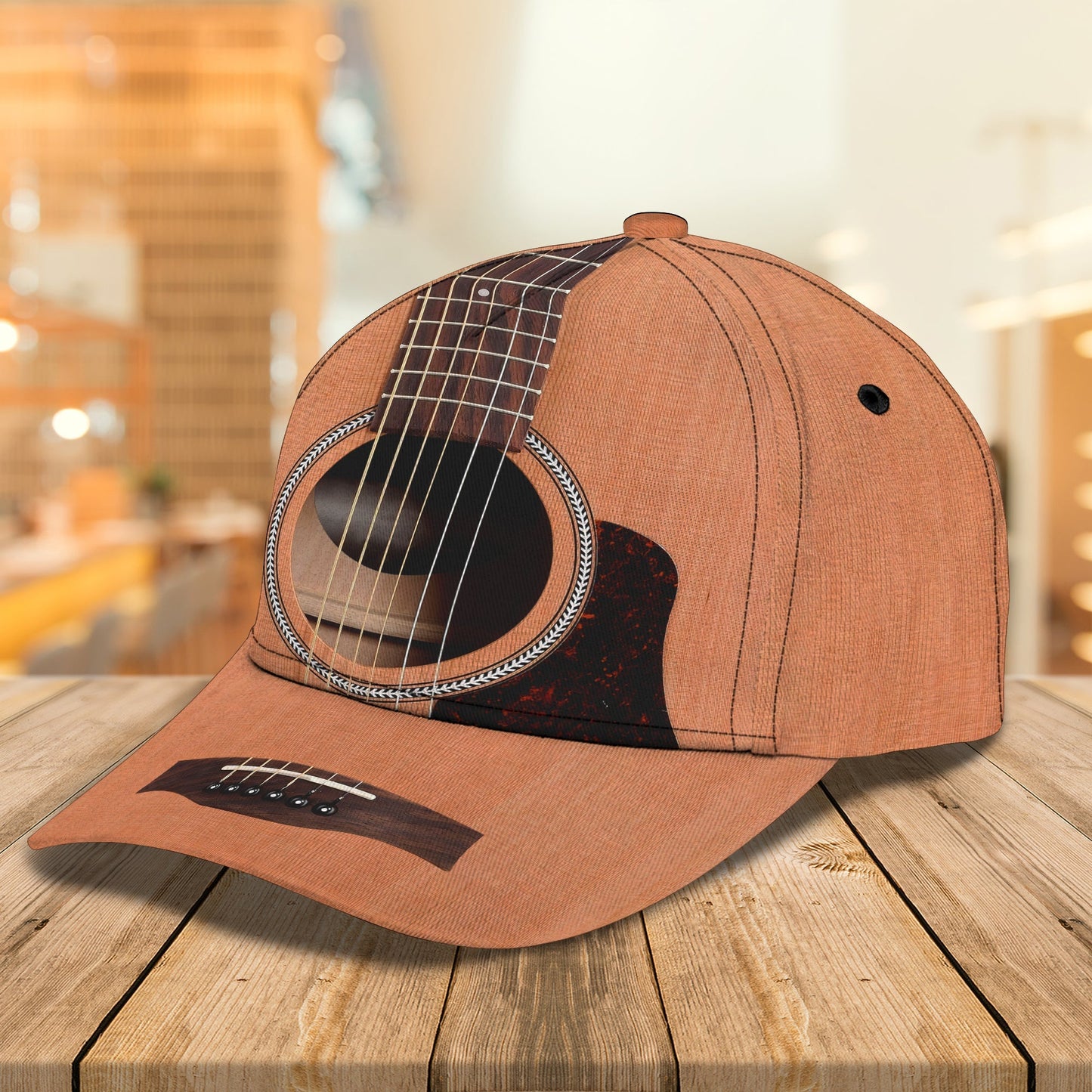 3D Classic Cap Guitar 45 Personalized Cap Lasfour CA2149
