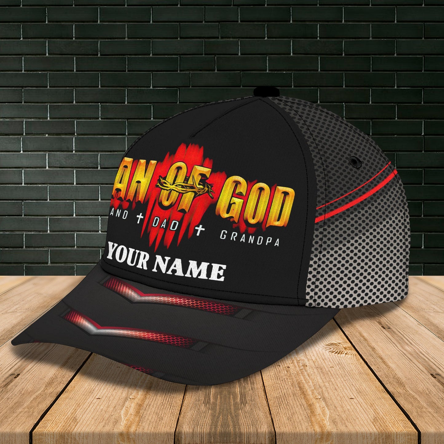 Man Of God Personalized Name Cap CA0231