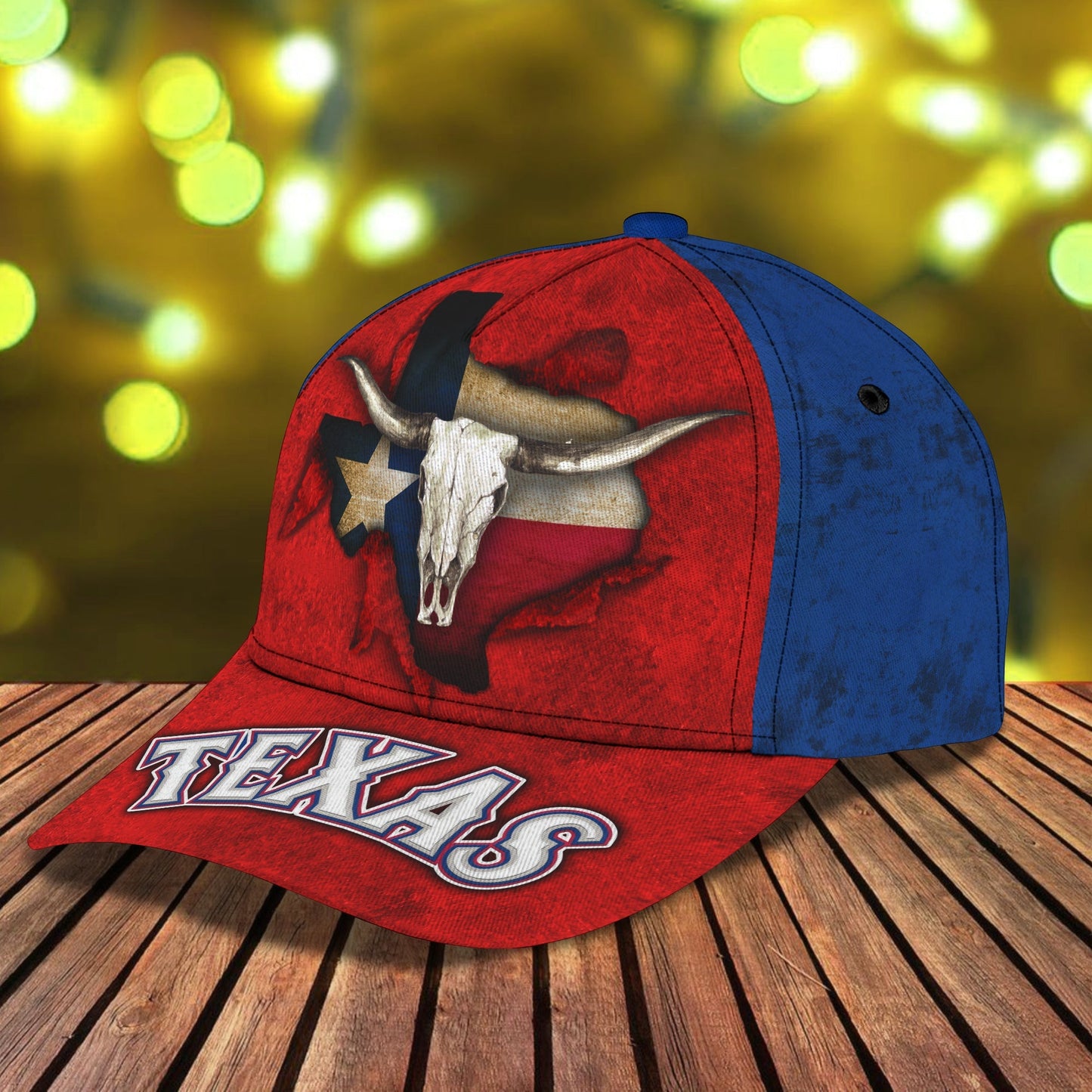 3D Classic Cap Texas Personalized Name Cap 12 Lasfour CA1477