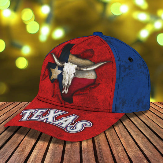 3D Classic Cap Texas Personalized Name Cap 12 Lasfour CA1477