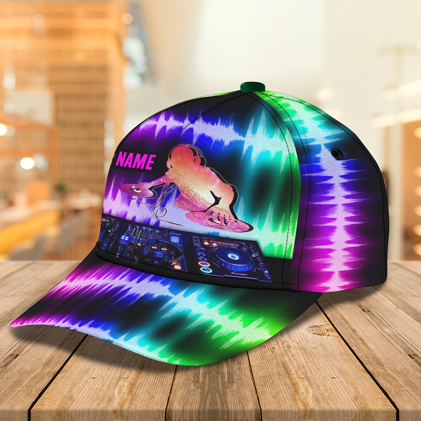 3D Classic Cap Dj Dj Personalized Name Cap Lasfour CA0892