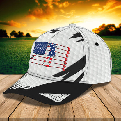 3D Classic Cap Golf Personalized Name Cap Lasfour CA0590