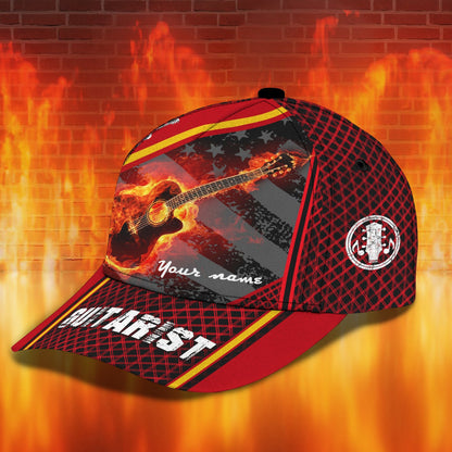 3D Classic Cap Guitar Personalized Name Cap 04 Lasfour CA0801