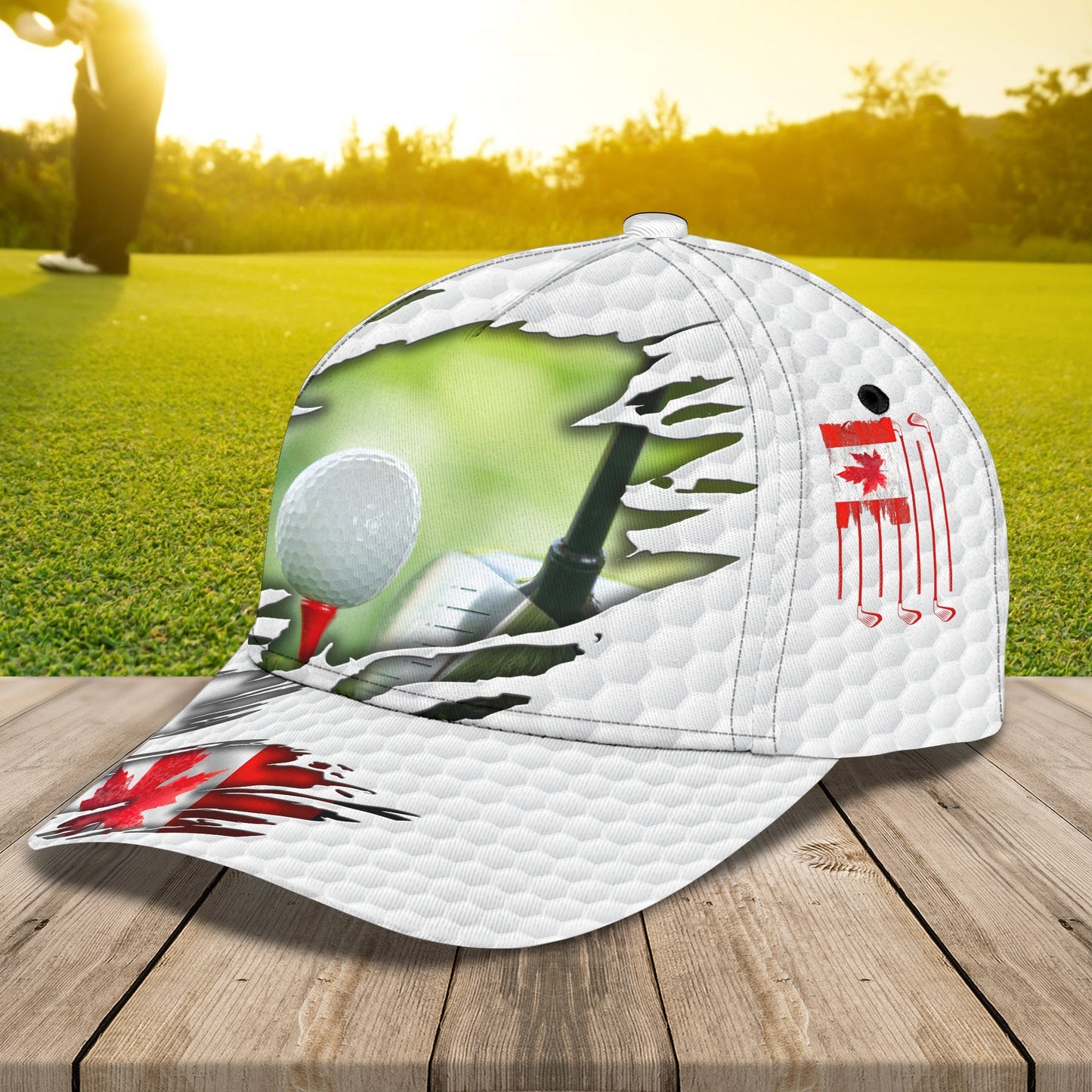3D Classic Cap Golf Personalized Name Cap Golf 68 Lasfour CA1042