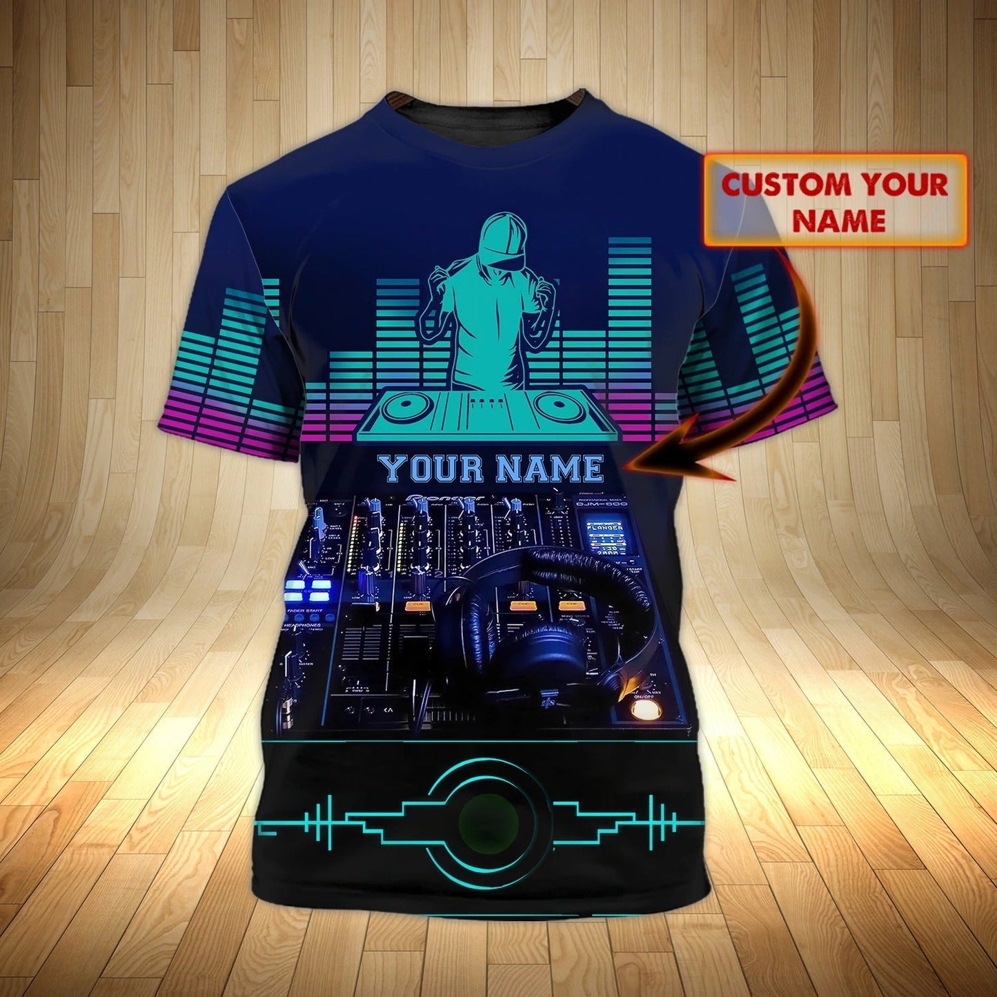 Custom 3D Full Print Dj Tee Shirt For Deezay Musican Lovers, Djing Is Not A Fad, Djing Is A Culture Shirts TO0043