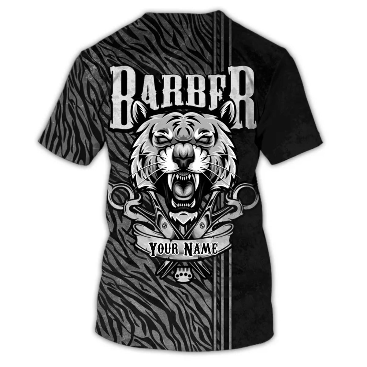 Personalized 3D All Over Print Barber Shirt, Barber Shop Animal Gang Tshirt, Barber Gift, Barbershop Uniform TO2722