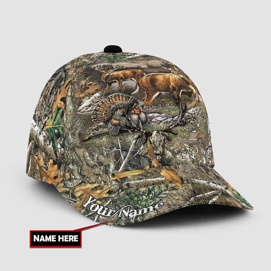 Lasfour 3D All Over Print Baseball Cap Personalized Name Hunting Classic Cap All About Hunting CA0462
