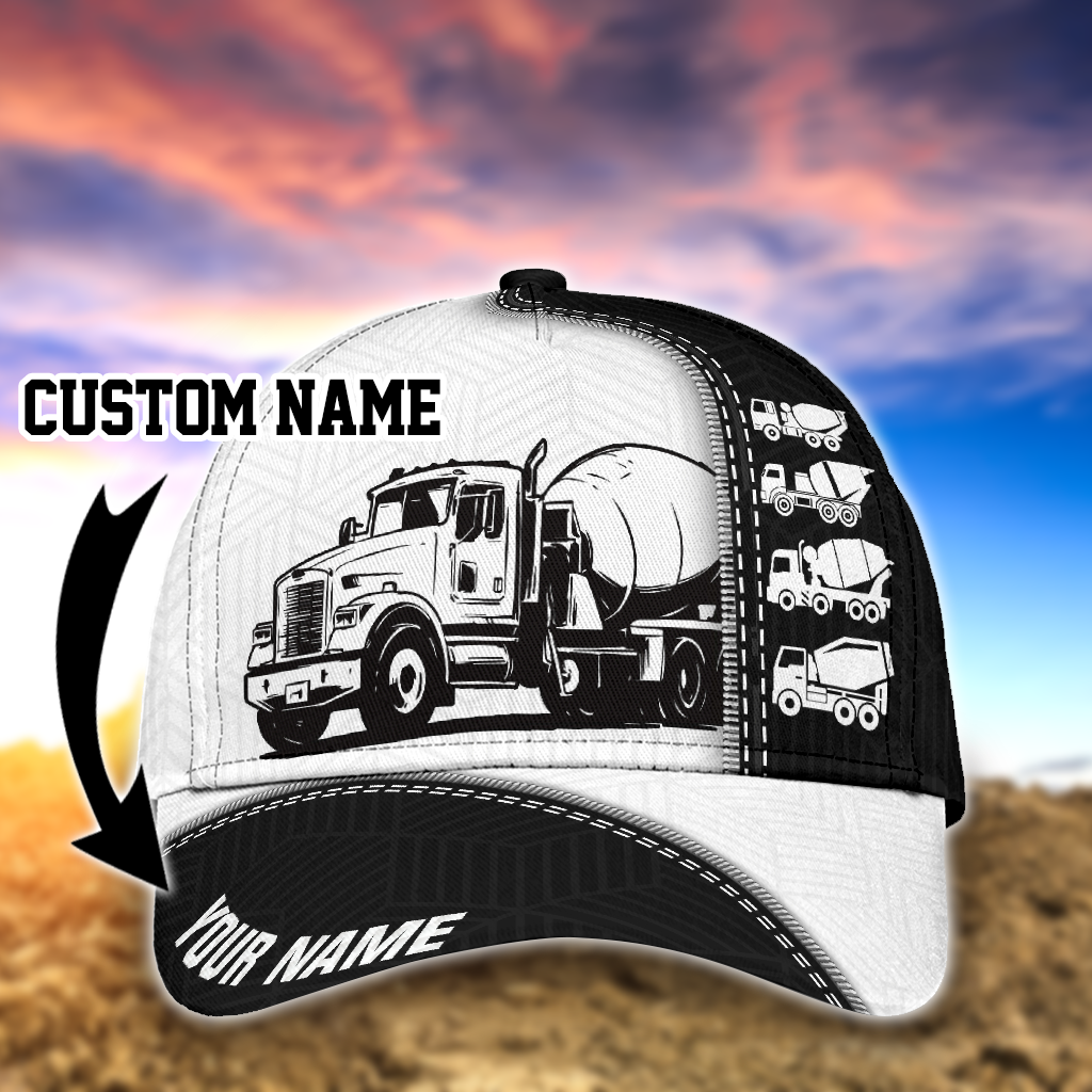 Personalized Heavy Equipment 3D Cap Hat, Concrete Pump 3D Classic Cap Hat CA0279