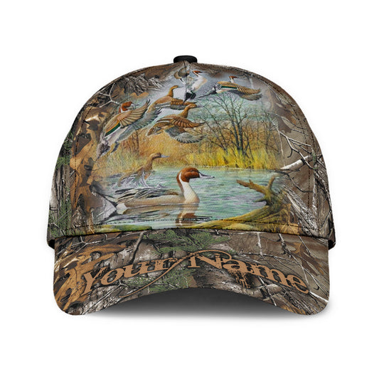 Lasfour 3D All Over Print Baseball Cap Personalized Name Hunting Classic Cap Duck Hunting CA0481