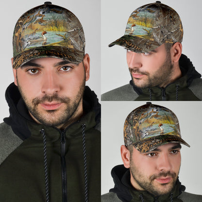 Lasfour 3D All Over Print Baseball Cap Personalized Name Hunting Classic Cap Duck Hunting CA0481