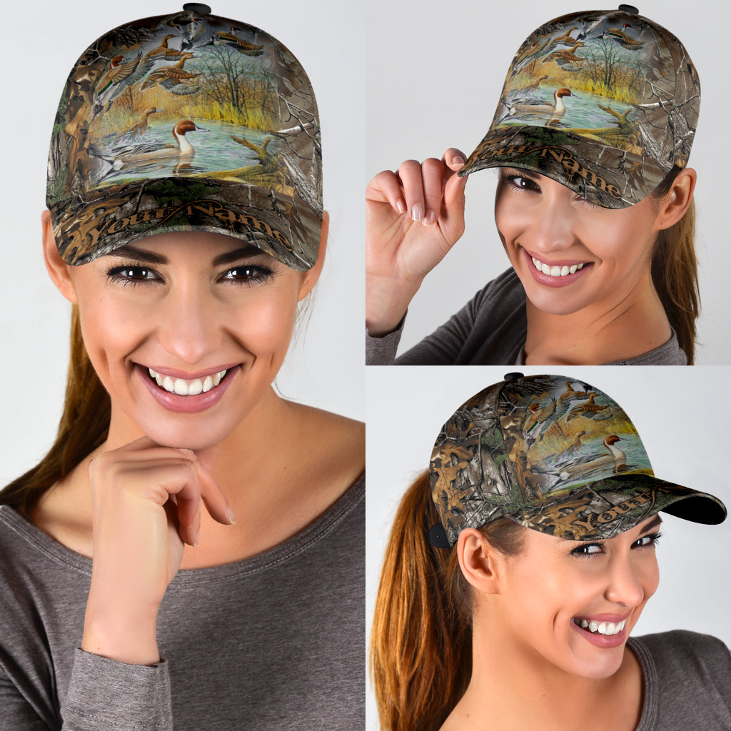 Lasfour 3D All Over Print Baseball Cap Personalized Name Hunting Classic Cap Duck Hunting CA0481