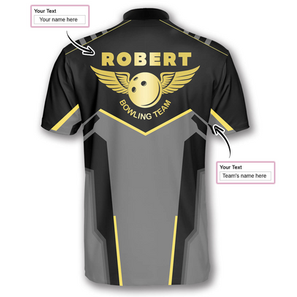 Bowling Heartbeat Pulse Line Custom Bowling Jerseys for Men, Uniform Shirt for Bowling Team, Bowling Shirt SO0569