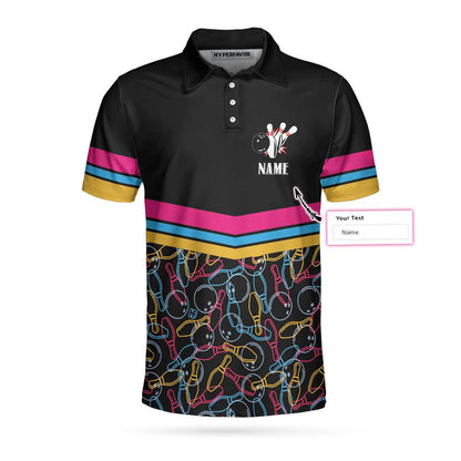 Personalized Bowling Team Custom Polo Shirt, Customized Bowling Shirt For Bowlers, Colorful Bowling Shirt Lasfour SO0765