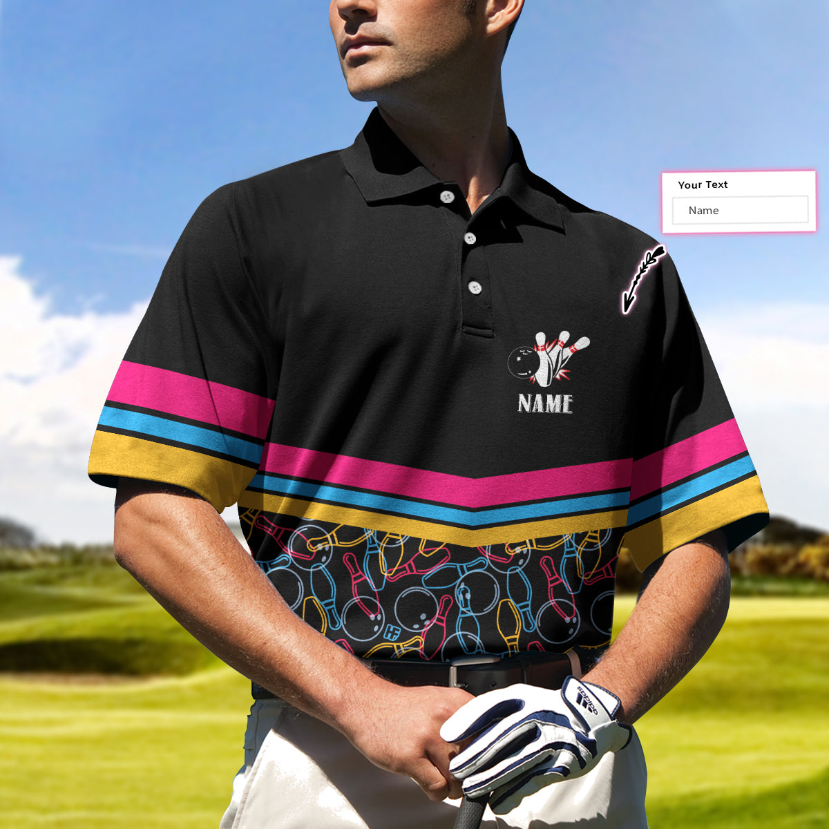 Personalized Bowling Team Custom Polo Shirt, Customized Bowling Shirt For Bowlers, Colorful Bowling Shirt Lasfour SO0765