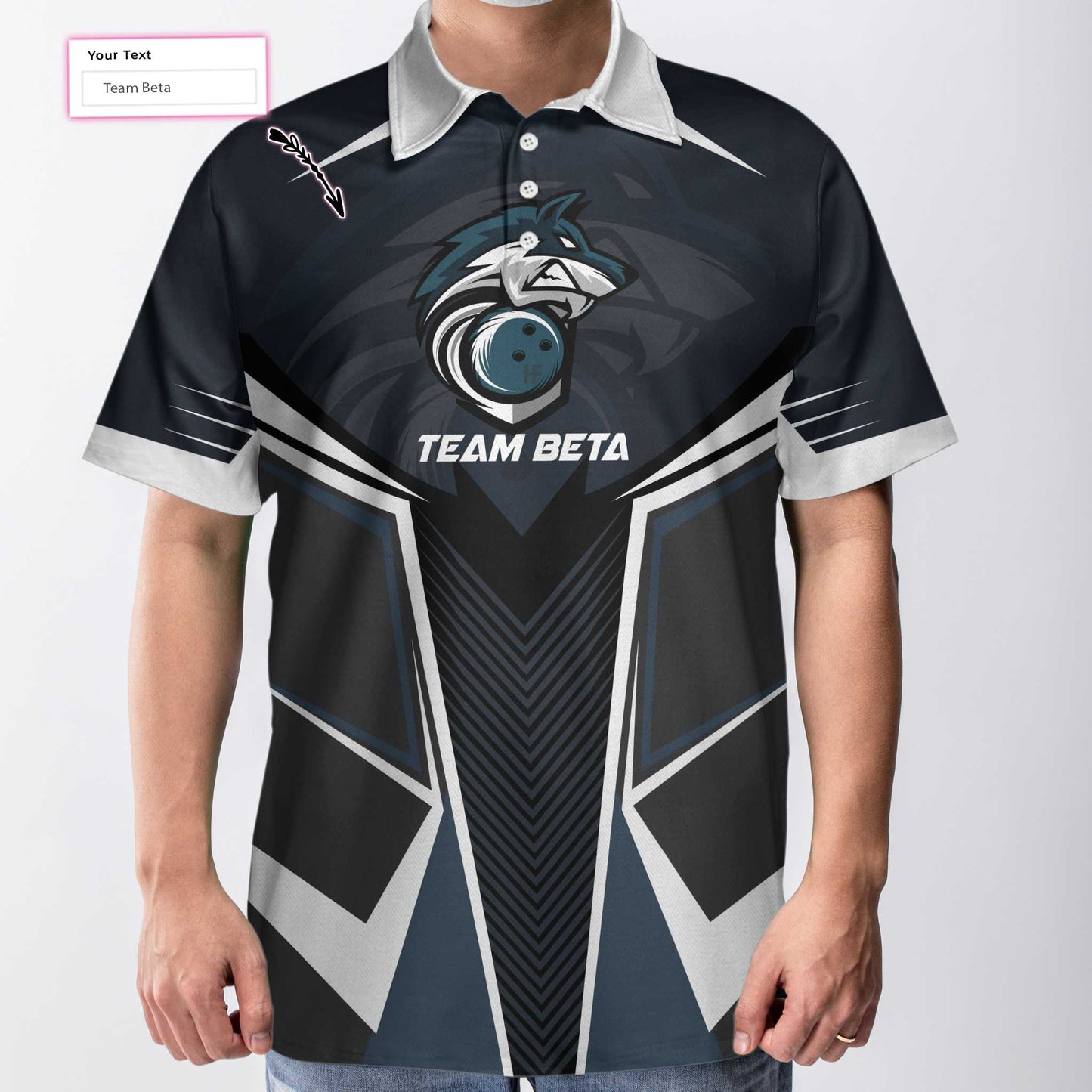 Personalized Bowling Team Custom Polo Shirt, Personalized Bowling Shirt For Team With Name, Bowling Gift Idea Lasfour SO0817