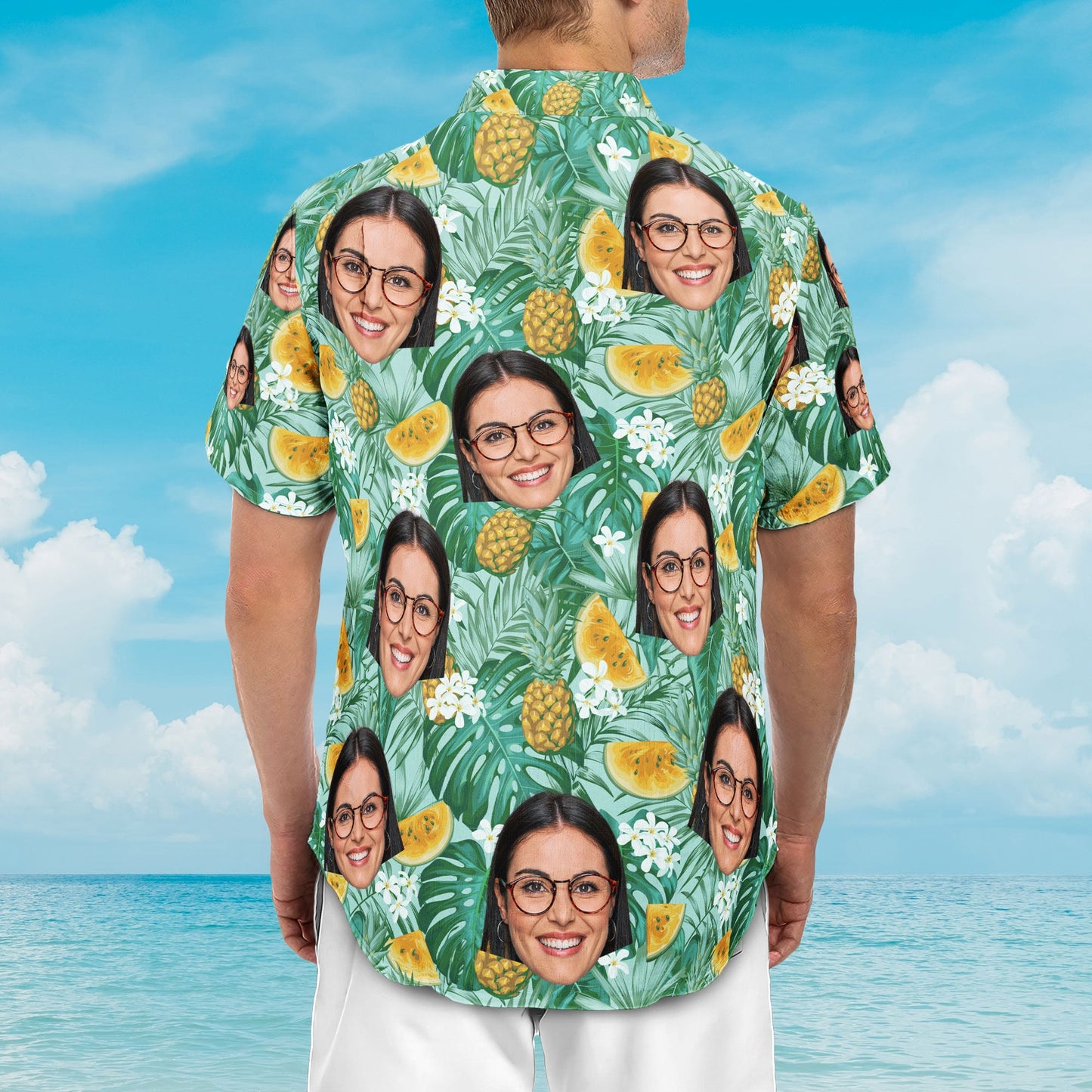 Custom Face - Personalized Photo Hawaiian Shirt HA0017