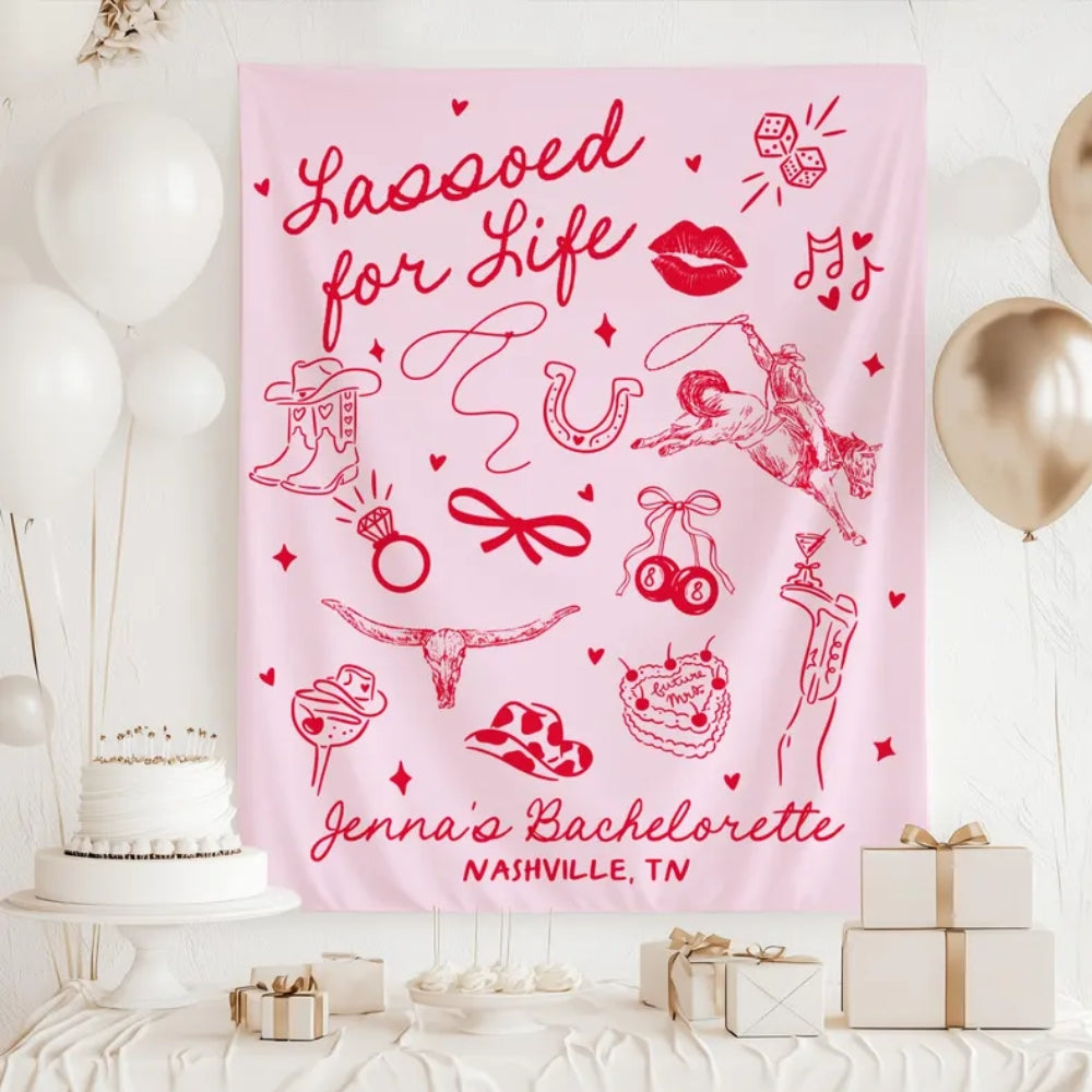 Custom Cowgirl Bachelorette Banner, Custom Western Bachelorette Party Sign WD0521
