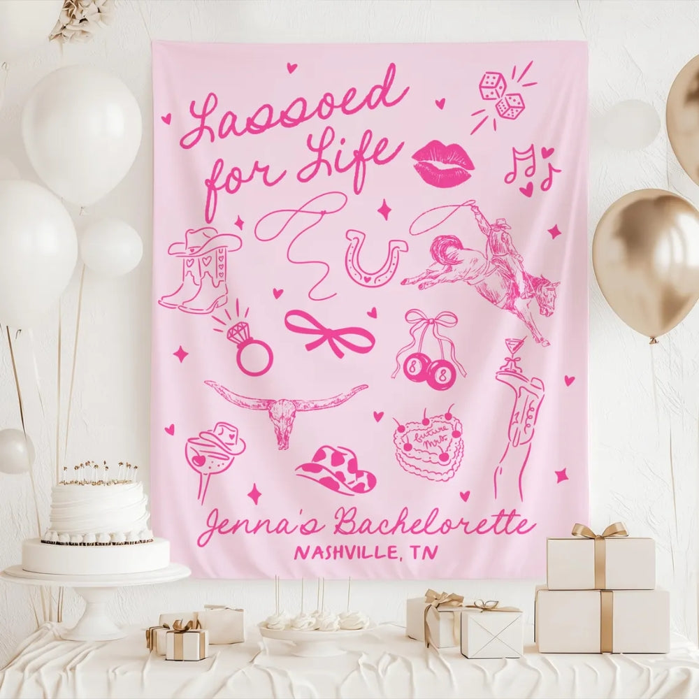 Custom Cowgirl Bachelorette Banner, Custom Western Bachelorette Party Sign WD0521