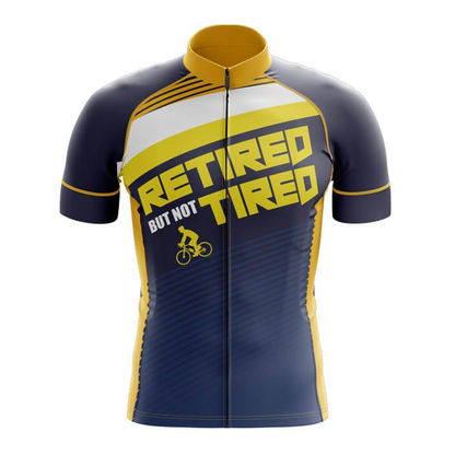 Retired But Not Tired Cycling Men's Short Sleeve Jersey, Fun Retirement Cycling Jerseys CG0810