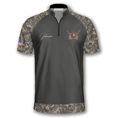 Custom Camo Billiard Jersey Shirts For Men, Custom Camo Billiards Team Shirts SO0525