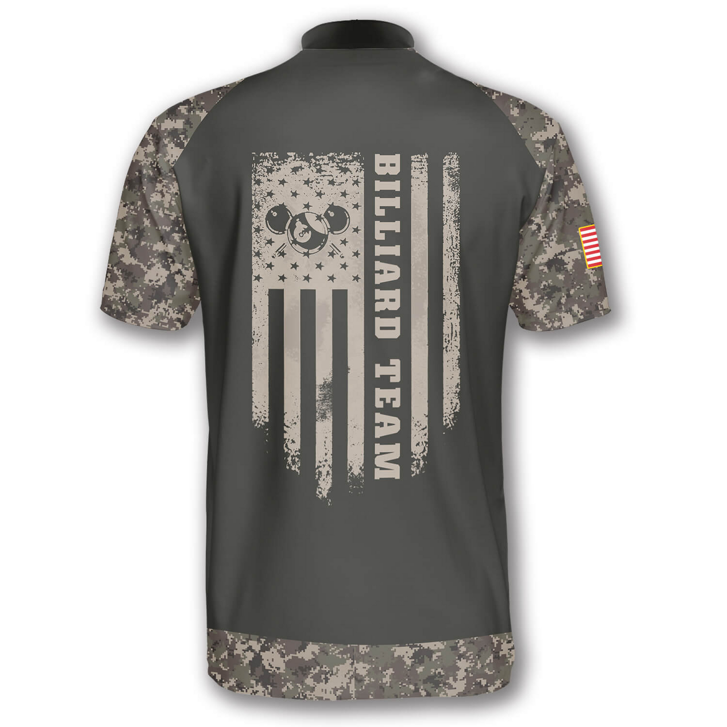 Custom Camo Billiard Jersey Shirts For Men, Custom Camo Billiards Team Shirts SO0525