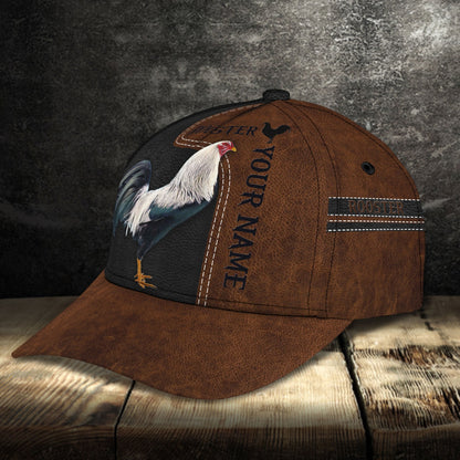3D Classic Cap Rooster 02Personalize Name Cap 161 Lasfour CA1836