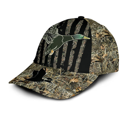 Lasfour 3D All Over Print Baseball Cap Mallard Duck Hunting Classic Cap CA0466