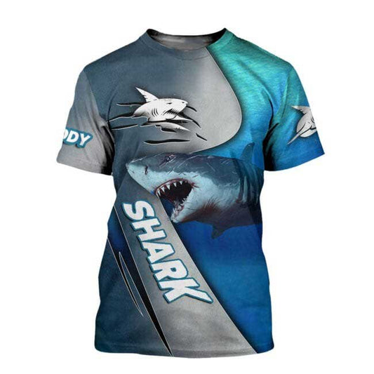 Daddy Shark 3D All Over Printed Shirts 3D Shark Hoodie For Dad, Father Day T Shirts Best Gifts For My Dad TO0121