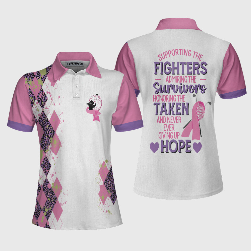 Supporting The Fighters Admiring The Survivors Short Sleeve Women Polo Shirt Lasfour SO1417