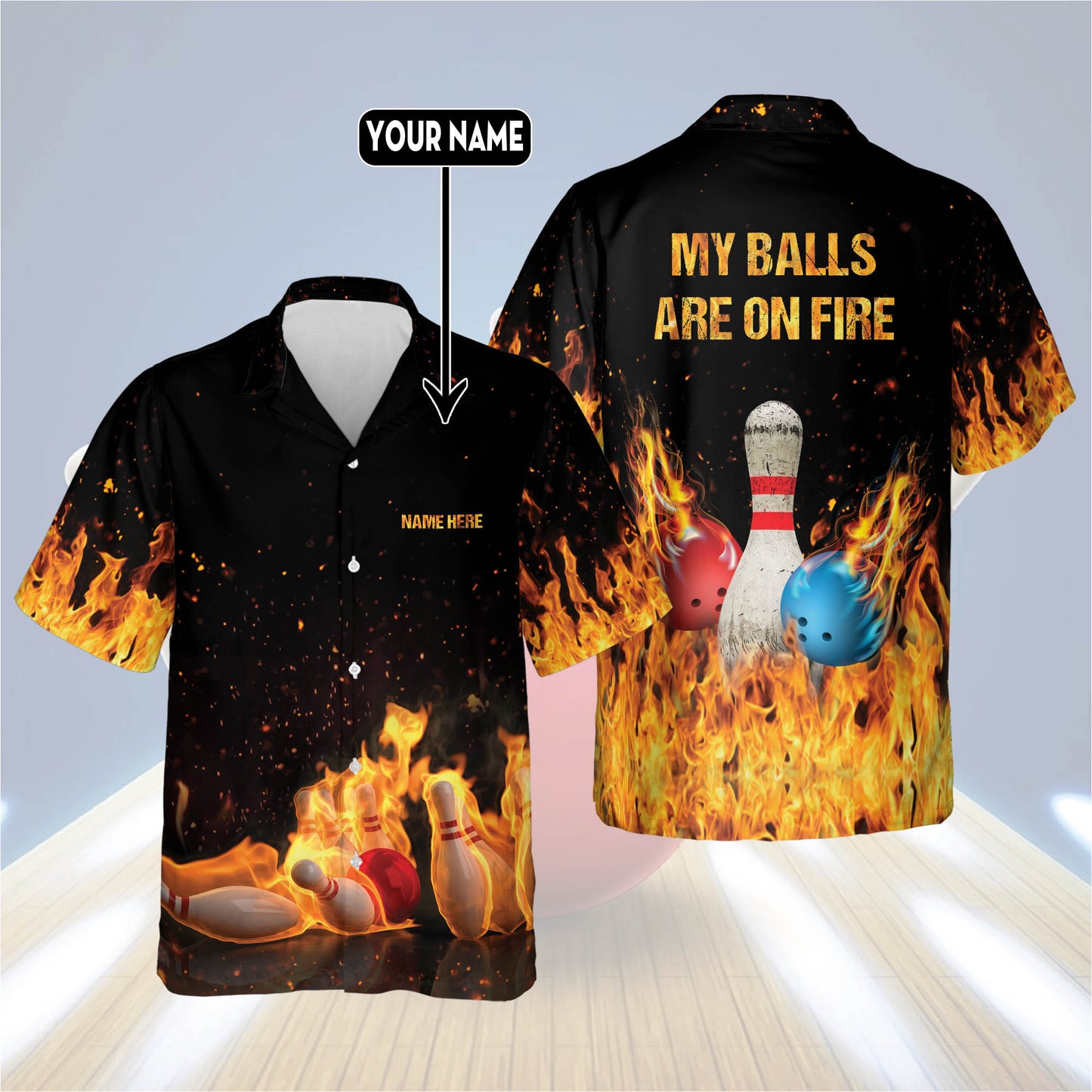 My Balls are On Fire Hawaiian Shirts HB0050