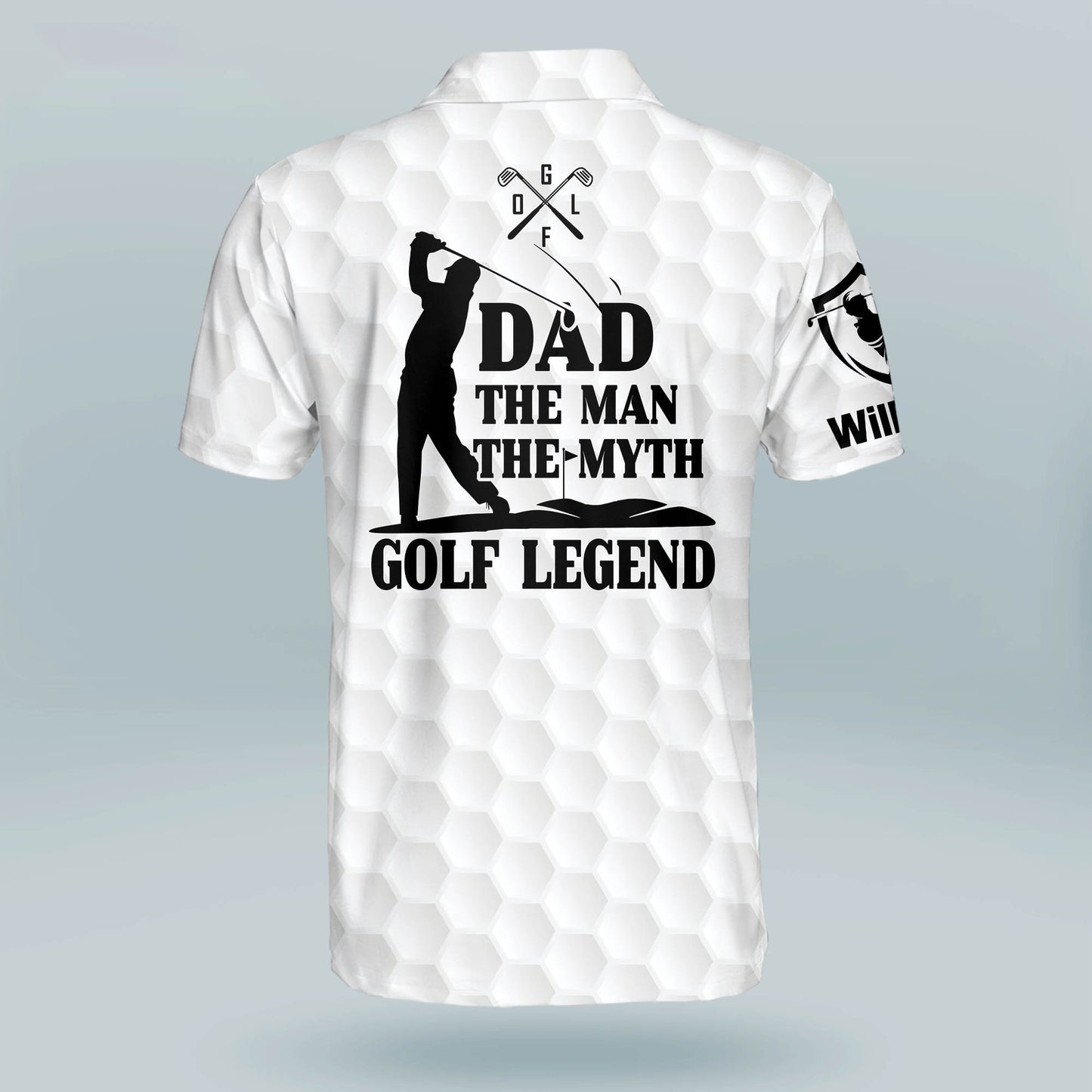 Dad The Man The Myth Golf Legend Golf Polo Shirt GM0181